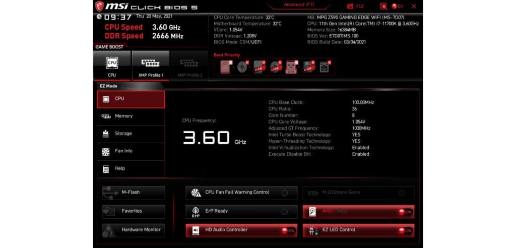 MSI BIOS