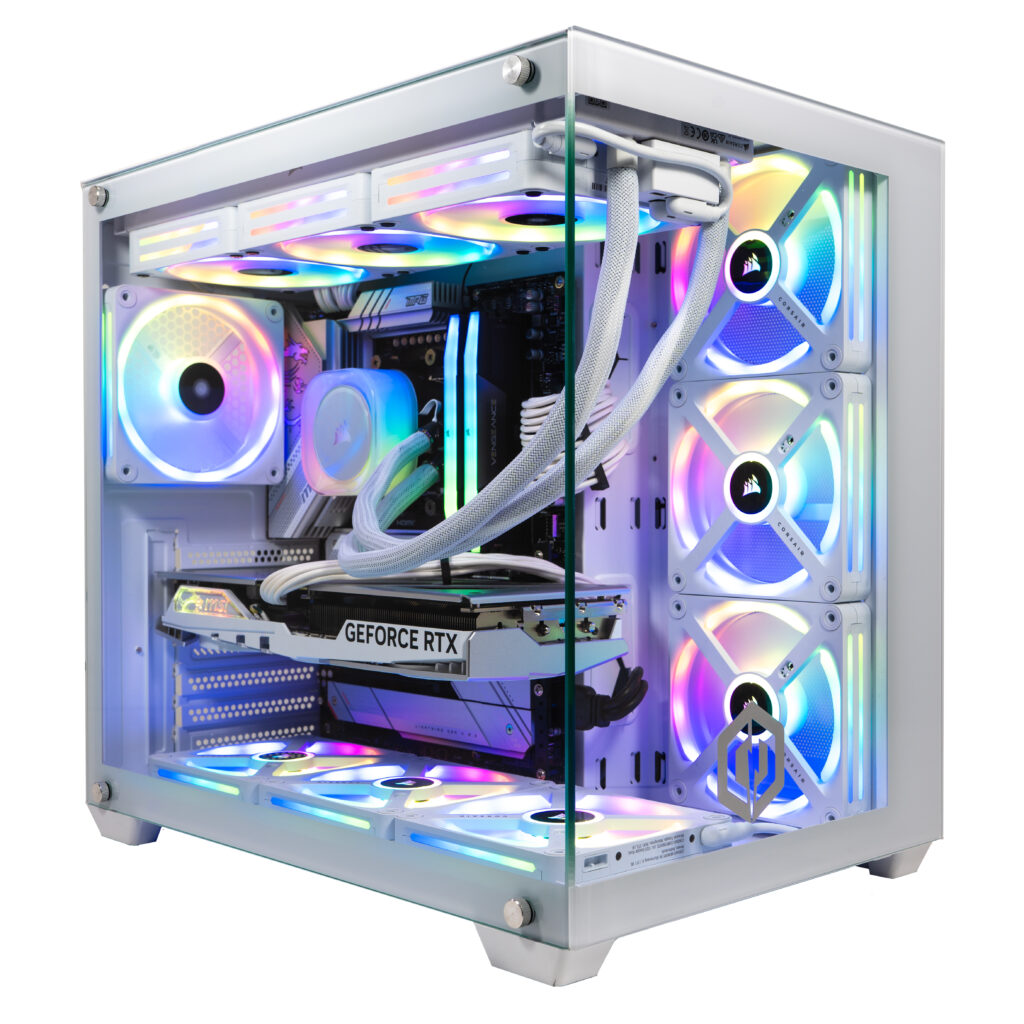 CyberPowerPC Ark White Gaming PC Case