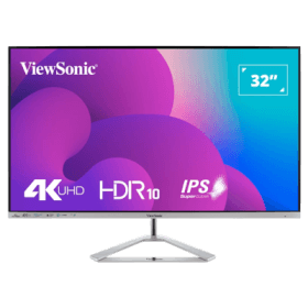  32 Viewsonic VX3276-4K-MHD 4MS 60Hz UHD 4K HDMI / DP / Mini DP Flat VA Monitor