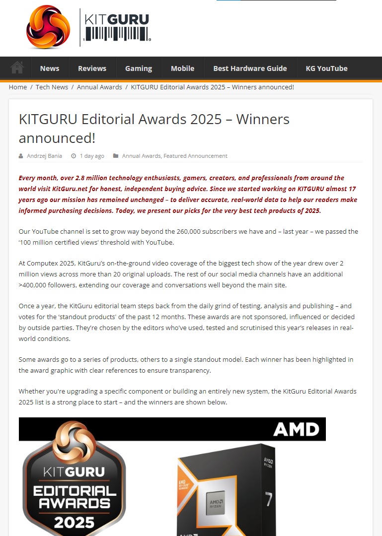 Editorial Award