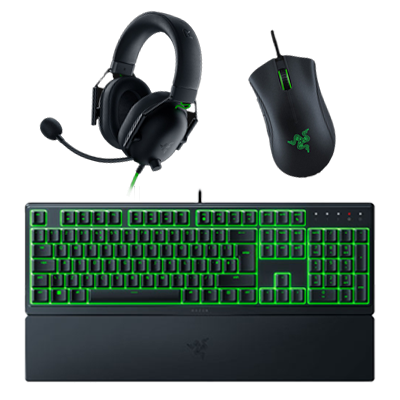 Razer Bundle (Razer BlackShark V2 X Gaming Headset + Razer Ornata V3 Keyboard + Razer DeathAdder Gaming Mouse)