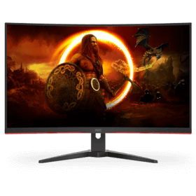 31.5 AOC C32G2ZE/BK 1MS 240Hz FHD 1080P HDMI / DP Curved VA & Freesync Monitor