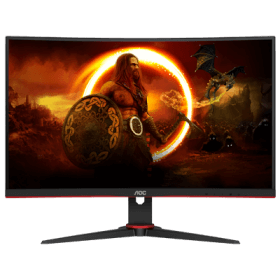 27 AOC C27G2ZE/BK 0.5MS 240Hz FHD 1080P HDMI / DP Curved VA & FreeSync Premium Monitor