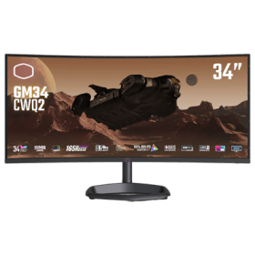 34 Cooler Master GM34-CWQ2 0.5ms 165Hz UWQHD 1440P HDMI / DP / USB Curved VA & FreeSync Premium Monitor