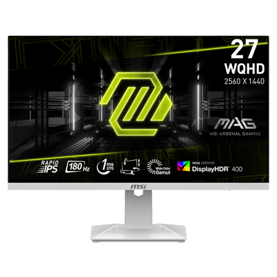 27" MSI MAG 274QRFW 1MS 180Hz WQHD 1440P HDMI / DP Flat Rapid IPS & AMD FreeSync Monitor