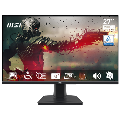 27" MSI PRO MP275Q 1MS 100Hz WQHD 1440P HDMI / DP Flat IPS Monitor