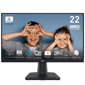 21.5 MSI PRO MP225 1MS 100Hz FHD 1080P HDMI / VGA Flat IPS Monitor