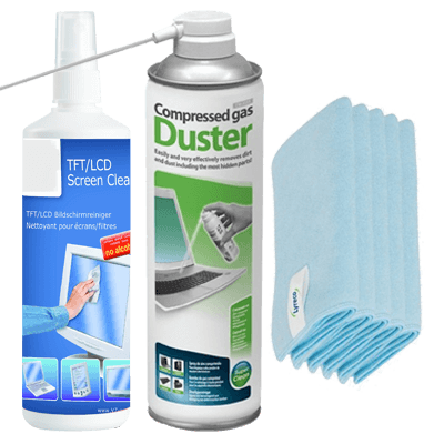Ultra Care Cleaning Kit For Your System (Cloths, Screen Cleaner and Air Duster)